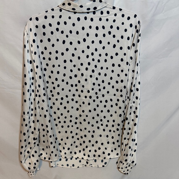 CAbi Black and White Polka Dot Blouse - Picture 4 of 5